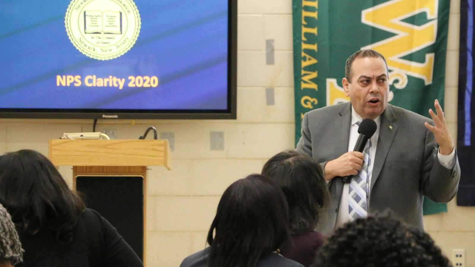 Superintendent Roger León hosted an event in January 2019 to gather ideas for his strategic plan.