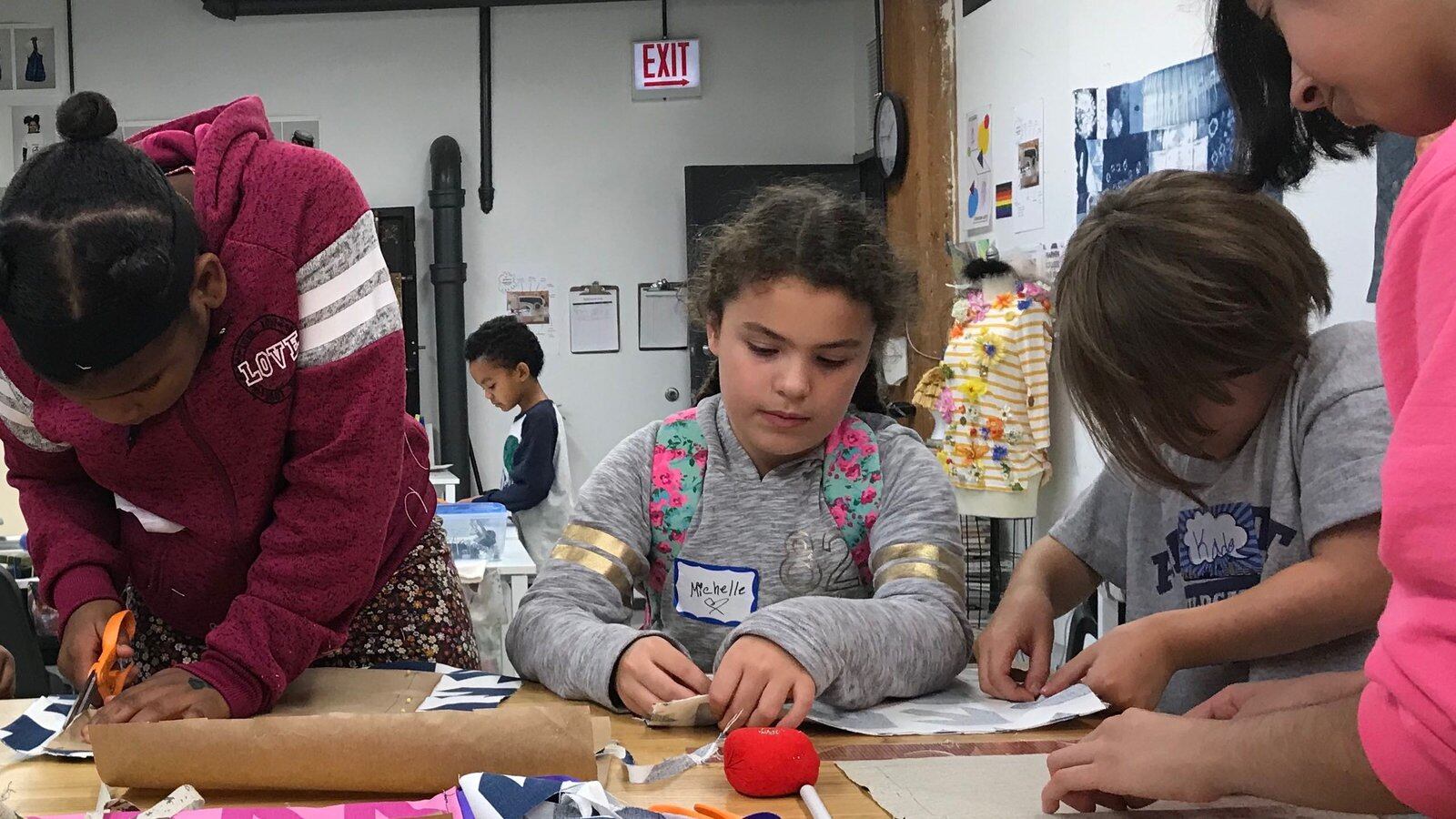 On Day Three of the Chicago teachers strike on Oct. 21, 2019, the non-profit youth center Marwen near Cabrini-Green expanded services, offering arts to students in second grade and up.