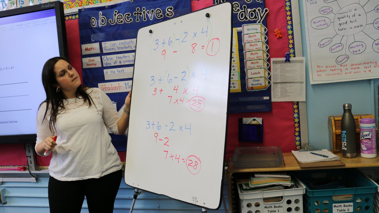 Nicole Lent is a math coach at P.S. 294, which has departmentalized the subject.
