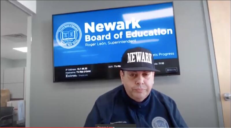 Newark Public Schools, Roger Leon, coronavirus