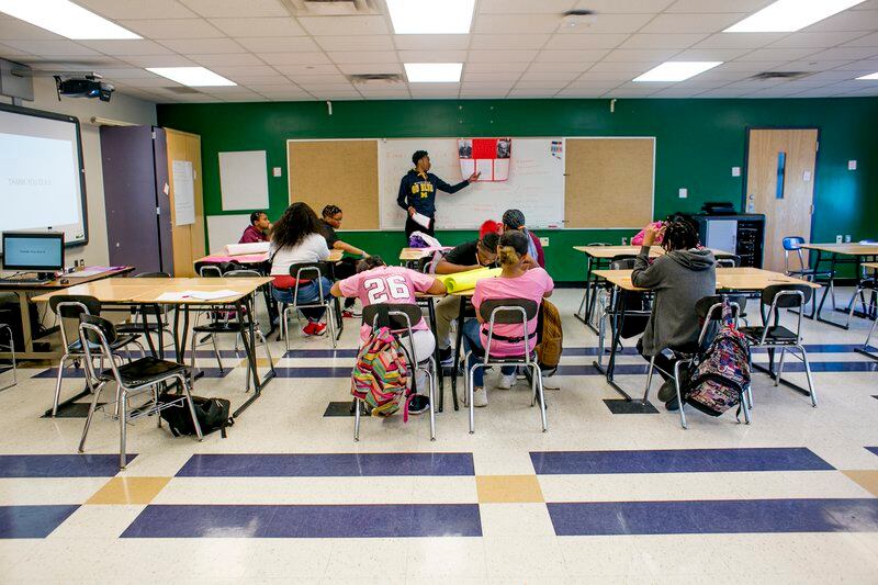 The hallways and classrooms of Detroit’s Southeastern High School have been quiet in recent years as enrollment has fallen. Supporters hope new plans for the school will attract more students.