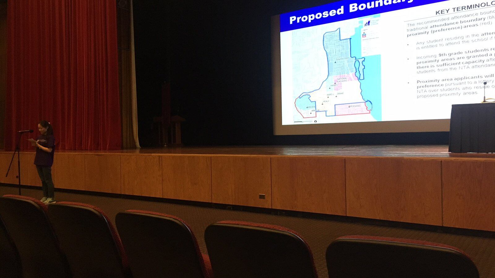 About 30 speakers weighed in on a boundary proposal for a new South Loop high school at a public meeting at IIT.