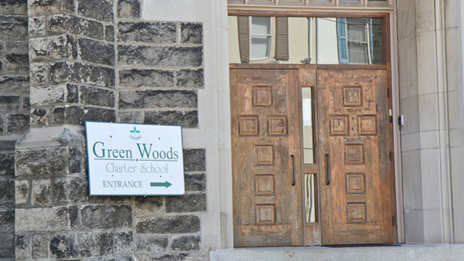 Exterior of Green Woods Charter School.