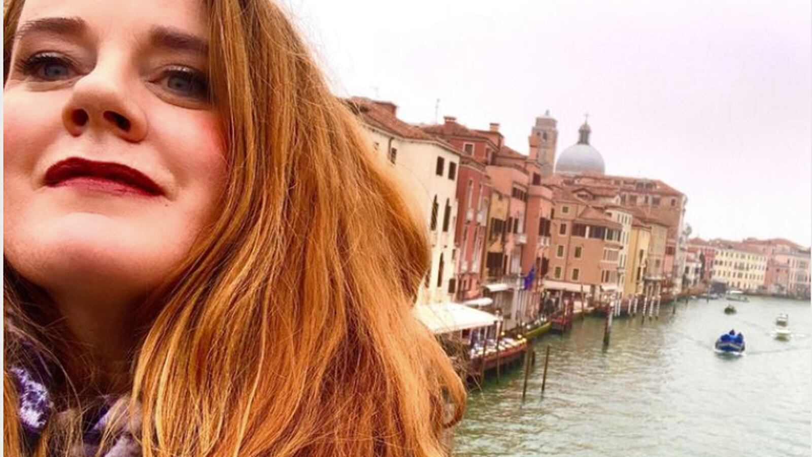 Teacher Erin McCarthy during her February trip to Italy.