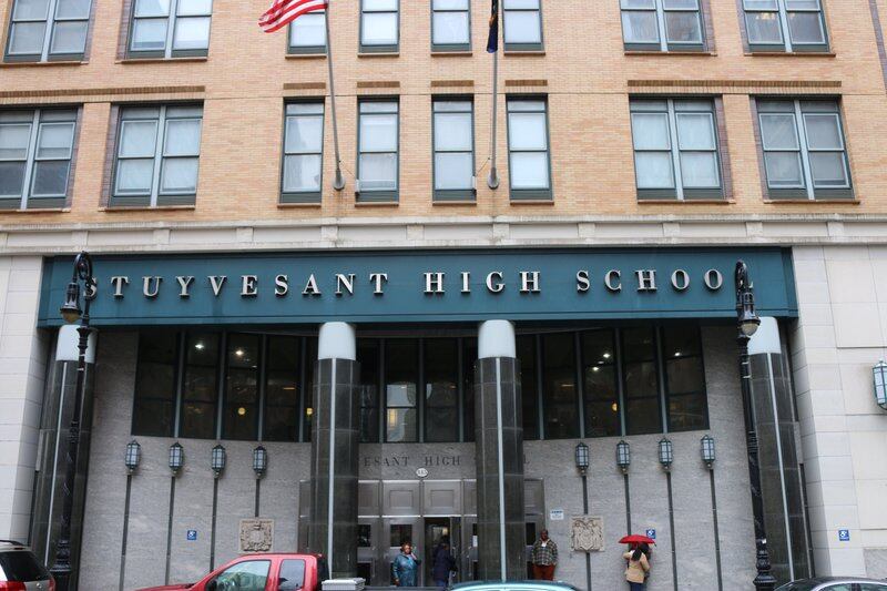 The exterior of a school building in Manhattan