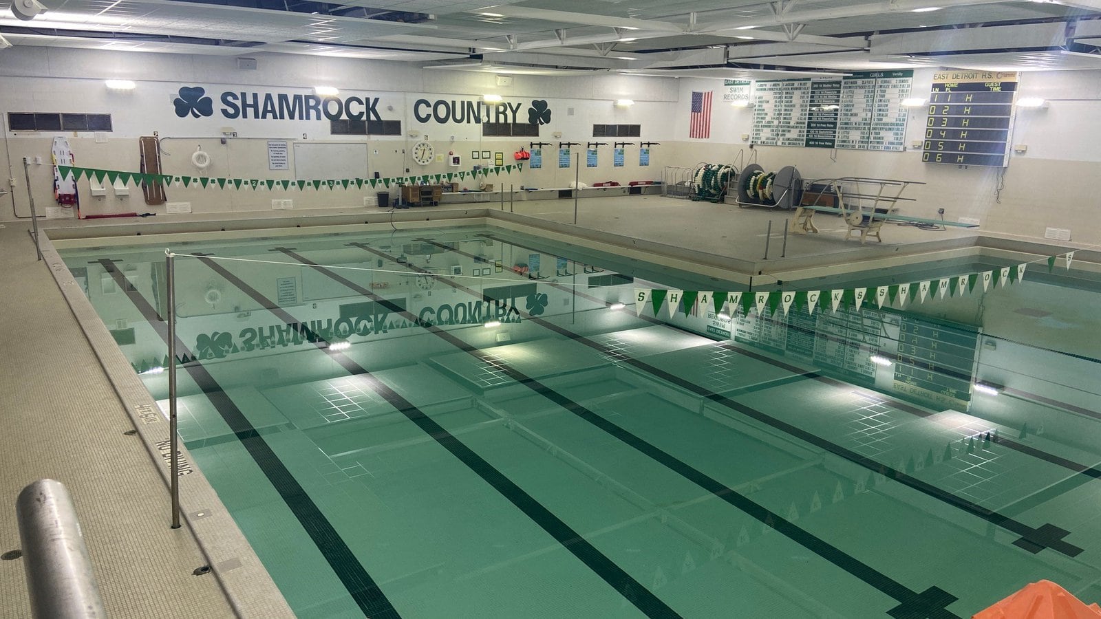 A swimming pool in the Eastpointe school district.