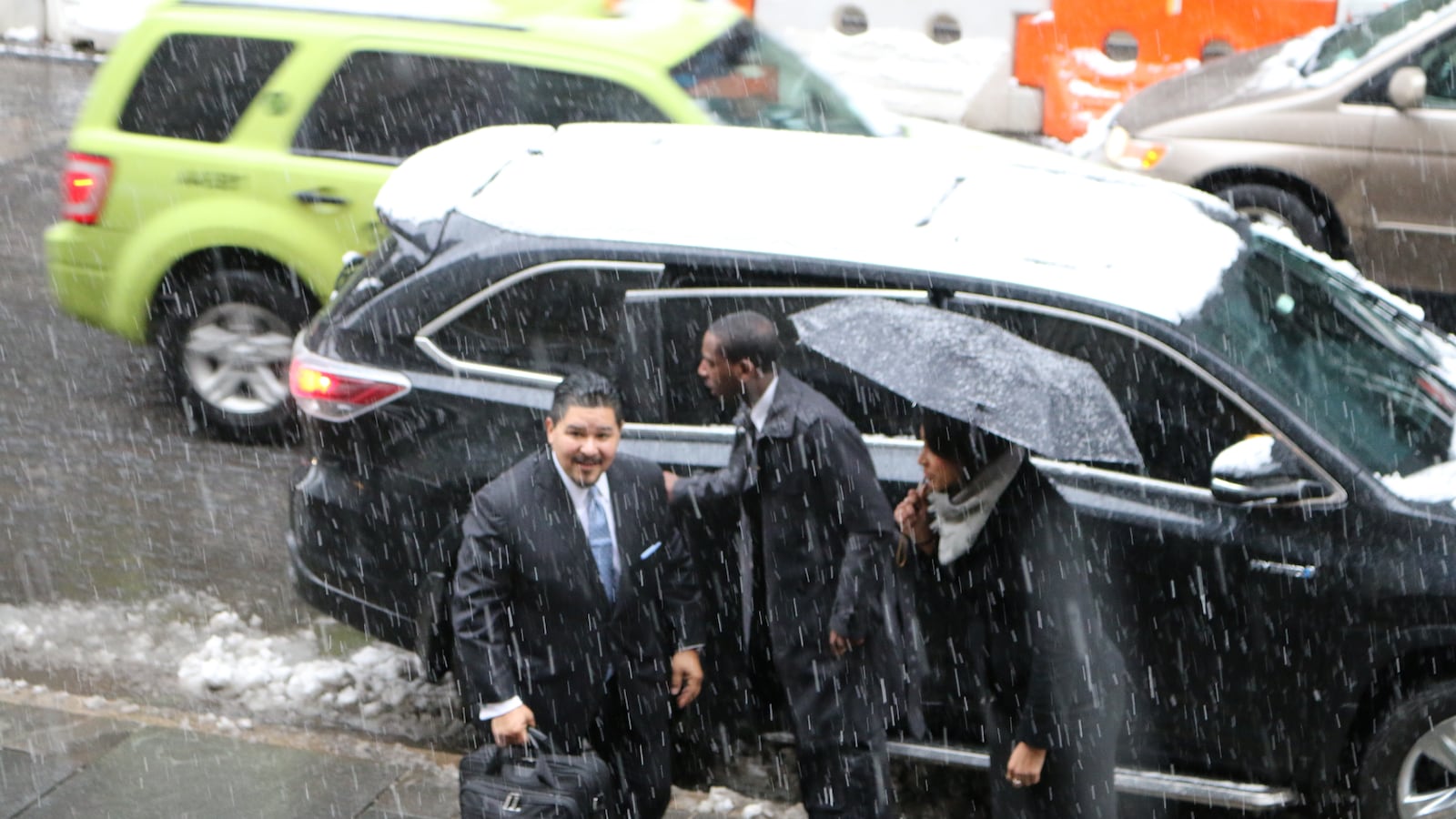 Richard Carranza climbed the steps of Tweed Courthouse, the education department headquarters, on his first day as chancellor. Carranza previously led schools in San Francisco and Houston.