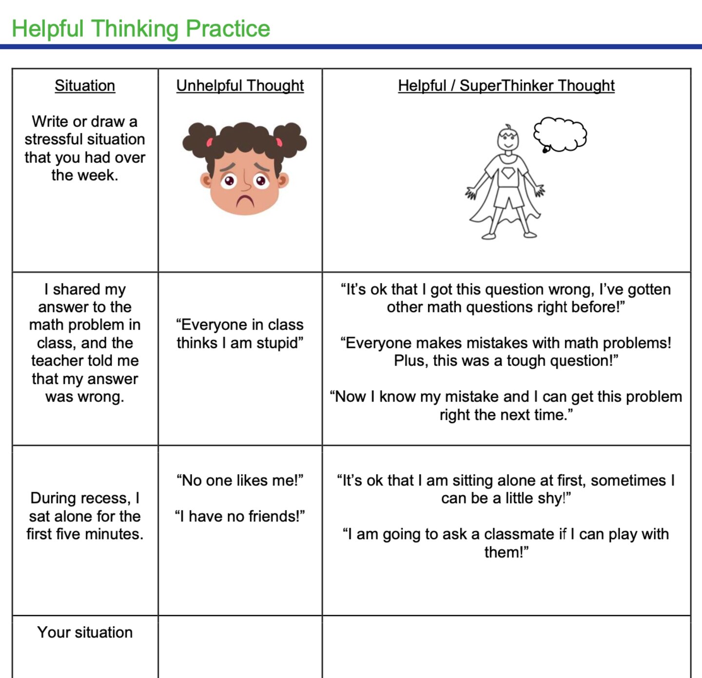 Helpful Thinking Examples This program is helping schools meet migrant students’ mental health ...
