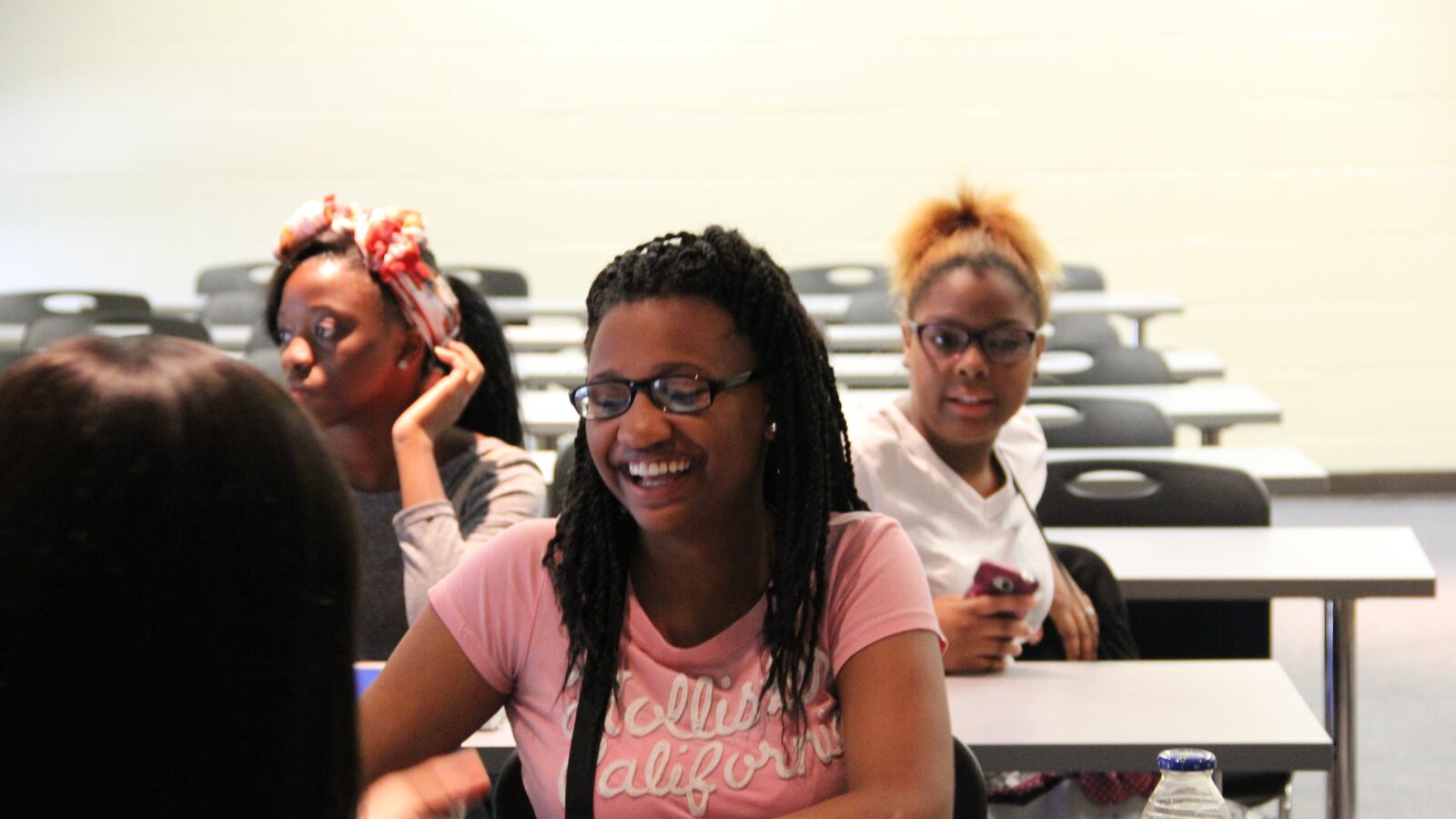 High school student Dekena Ervin attends an entrepreneurship class at the University of Memphis through the Summer Institutes, launched in 2015 in partnership with GRAD Academy Memphis. The South Memphis charter school announced it would be closing this summer.