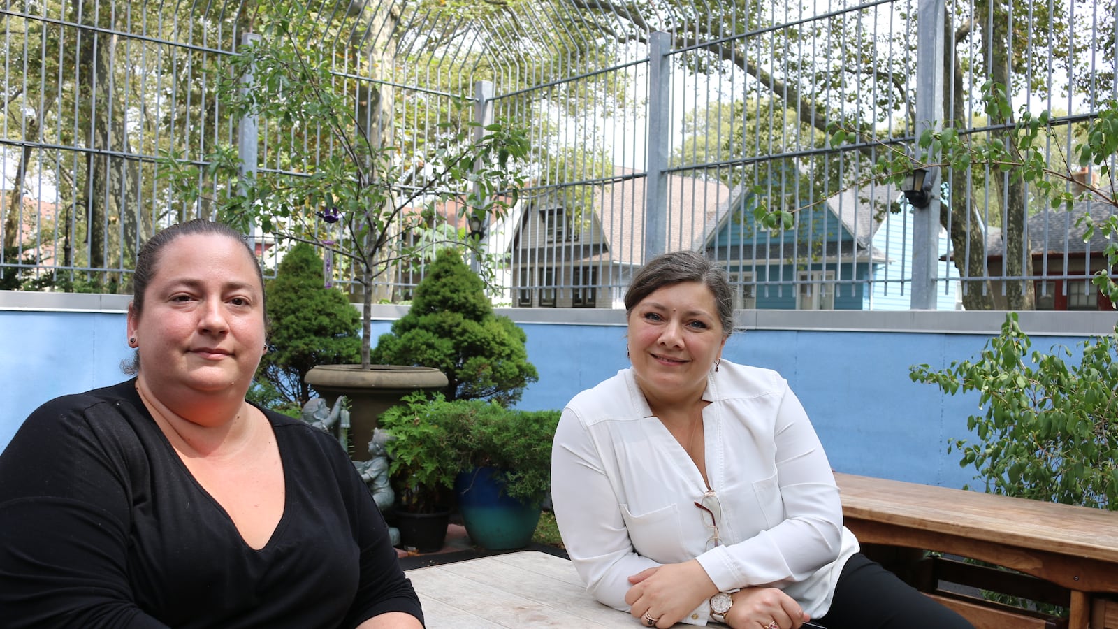Pre-K teacher Jennifer Corre, left, and Oksana Grebenyuk, right, the education director of Kaleidoscope pre-K in Ditmas Park, decided to become unionized just before a deal was announced to substantially raise teacher pay.