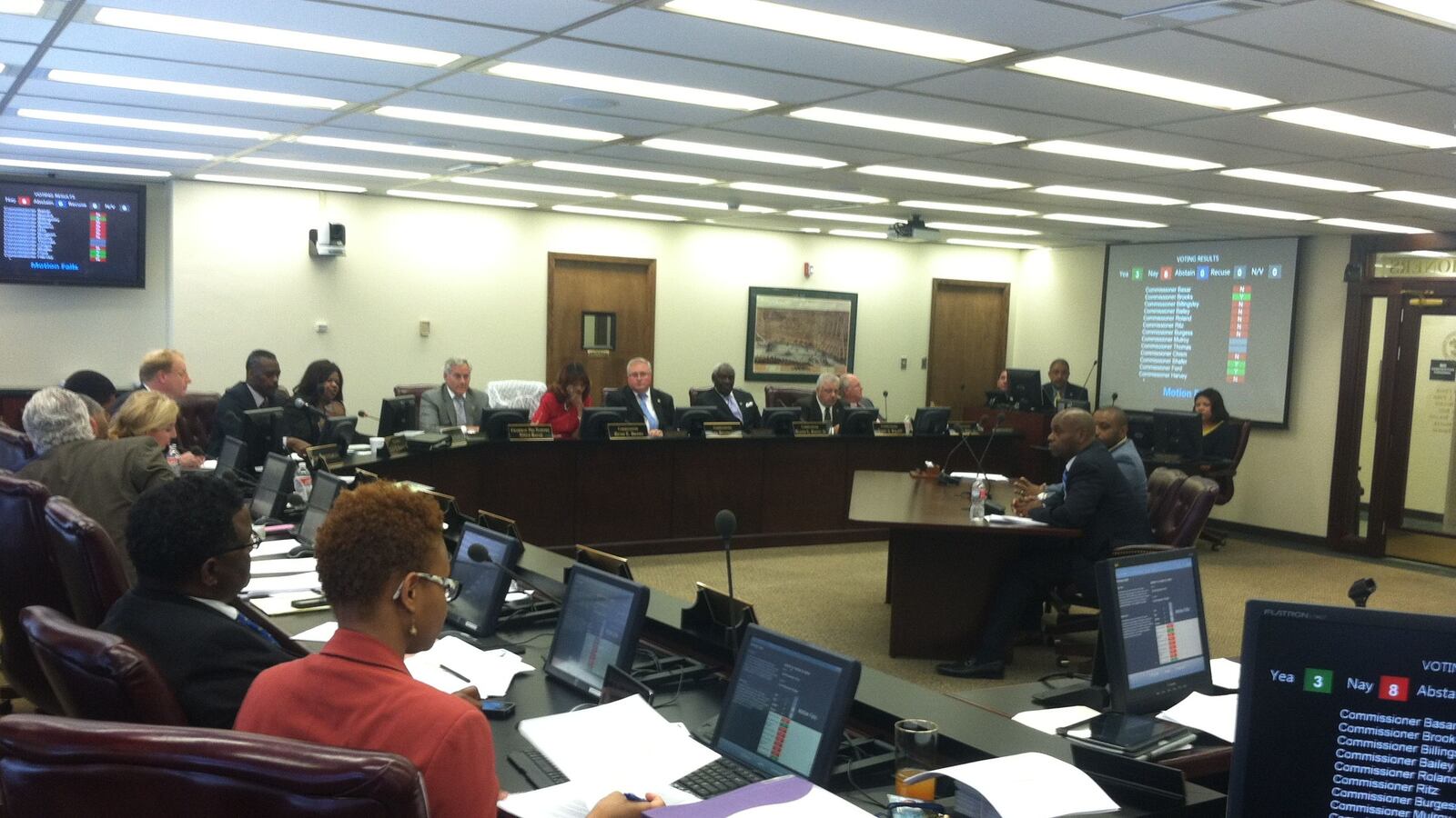 Superintendent Dorsey Hopson told commissioners of the district's financial struggles at a prior meeting.