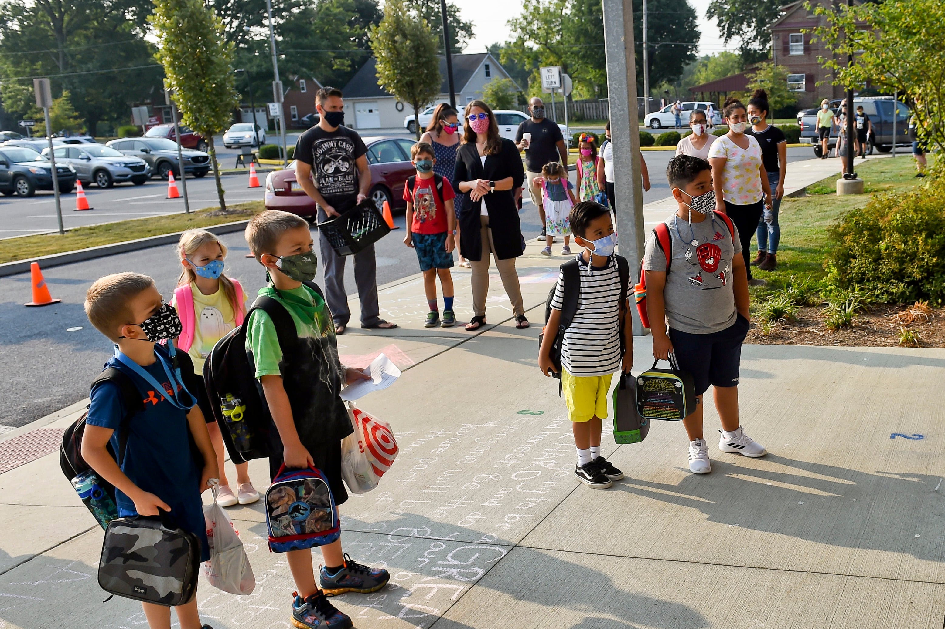 First Day of School For Pennsylvania Elementary School During COVID-19 Coronavirus Outbreak