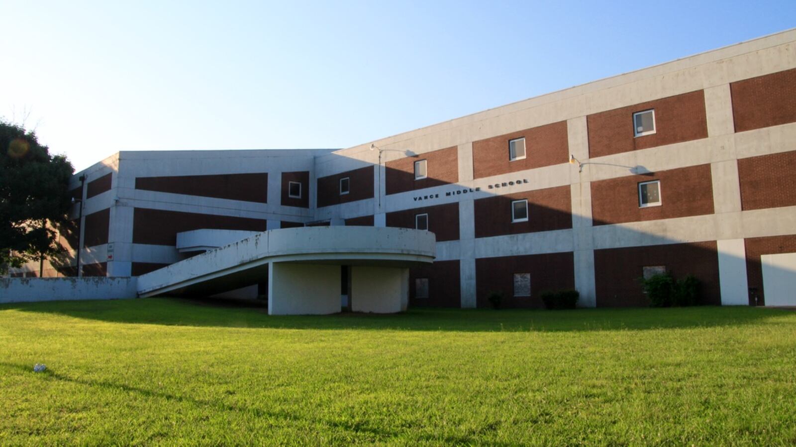 After Vance Middle School closed, math scores of students who transferred to B.T. Washington High School went up, while reading scores went down. (Pictured here in 2016)