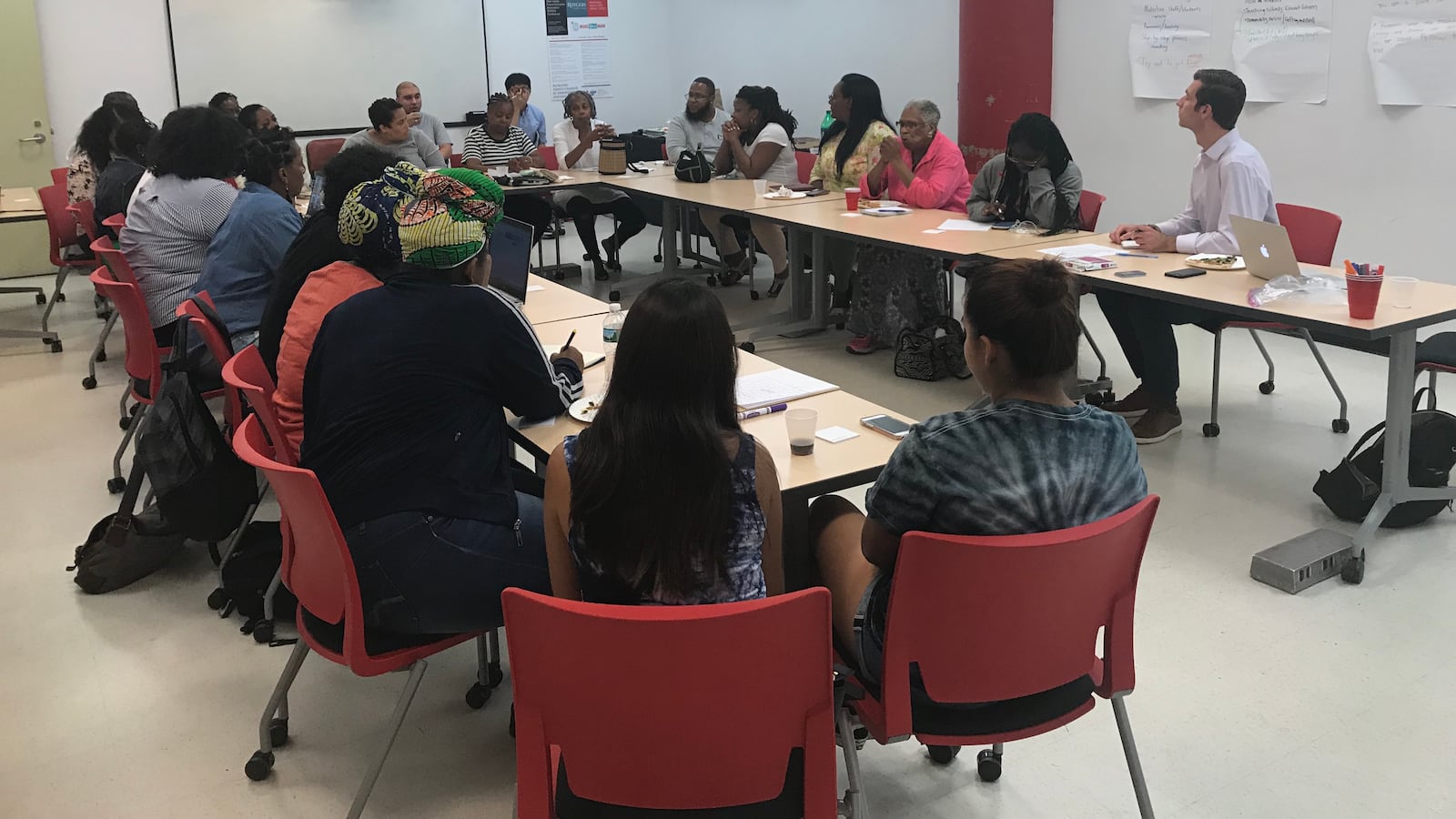 A Chalkbeat Newark focus group in 2018. The nonprofit news organization will add a new reporter in June.