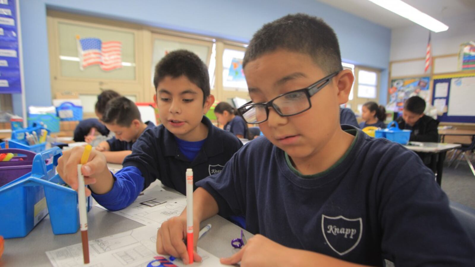 Denver's Knapp Elementary School was recognized by the state for its high student growth scores.