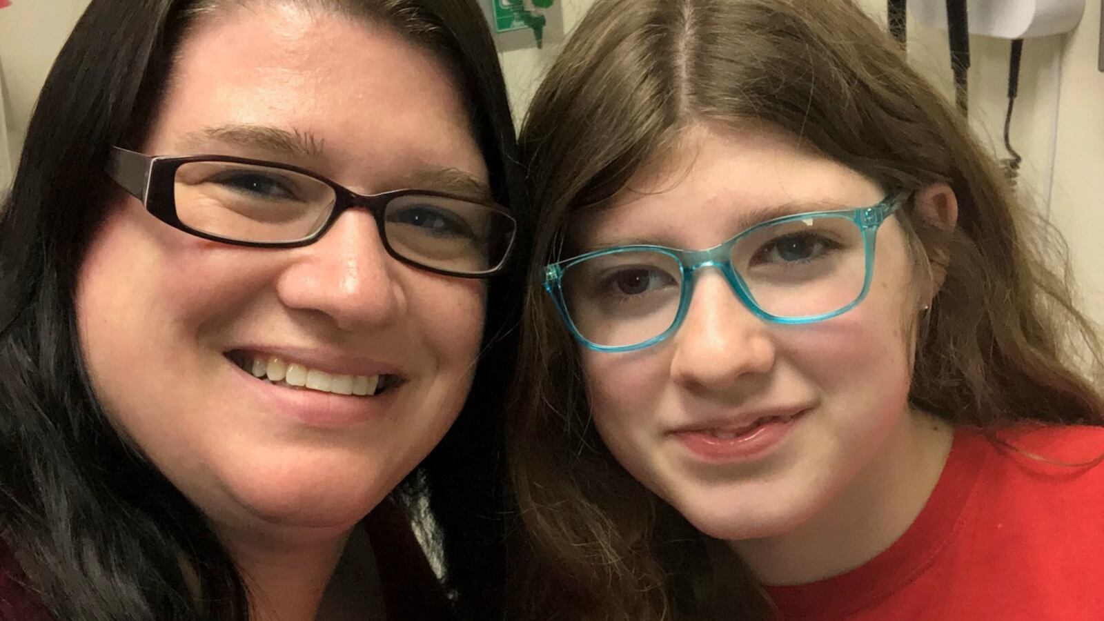 Veronica Cales poses with her daughter Alex. Their Millington family moved Alex in the fourth grade from a public school to a private one for students with disabilities. But because of conditions under a 2015 state law, the family cannot access public funding from a state voucher program for students with disabilities. (Photo courtesy of Veronica Cales)