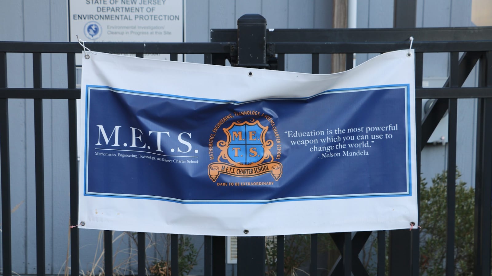 M.E.T.S. Charter School, which has schools in Jersey City and Newark (pictured), faced multiple state investigations and struggled for years with leadership instability, low academic achievement, and enrollment challenges before the state decided to close the school this month.