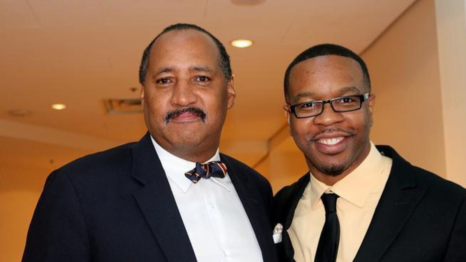 Eddie Koen (right) with Kevin Marchman of the National Organization of African-Americans in Housing, in 2015 (Denver Post photo).