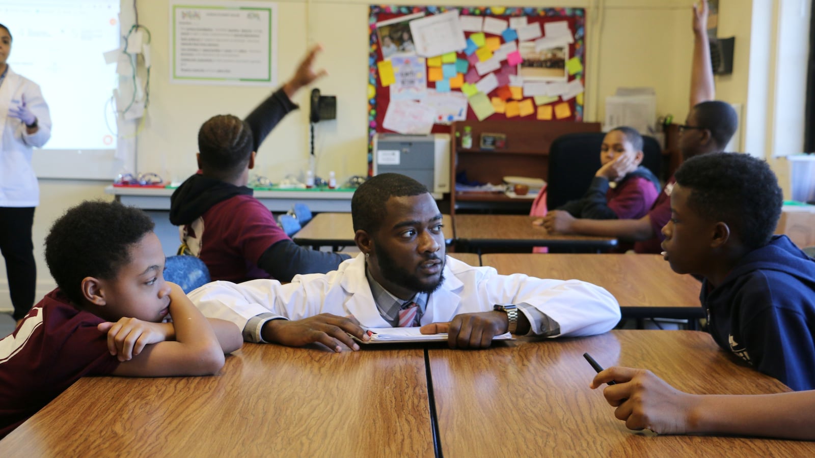 Yumar Wheeler attended TEAM Academy middle school over a decade ago. Today, he's back at the school training to become a teacher.
