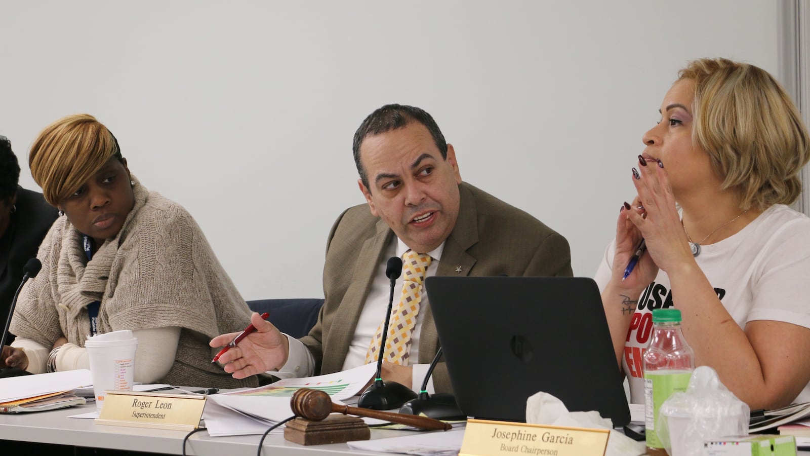 Superintendent Roger León  recently made a deal with the teachers union to settle grievances from their 2012 contract.