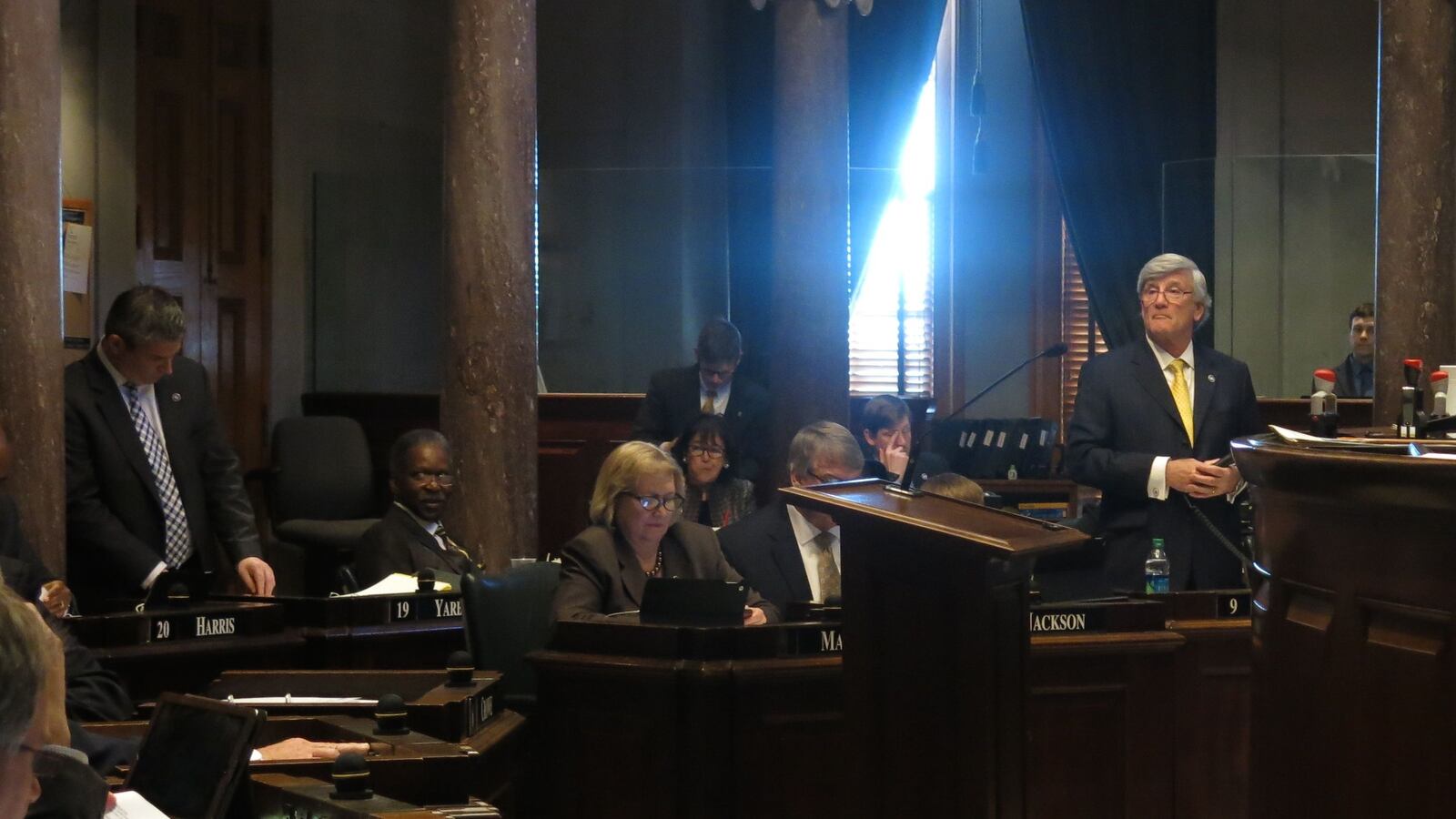 Sen. Todd Gardenhire (R-Chattanooga) introduces voucher legislation to the state Senate, where the bill easily passed.