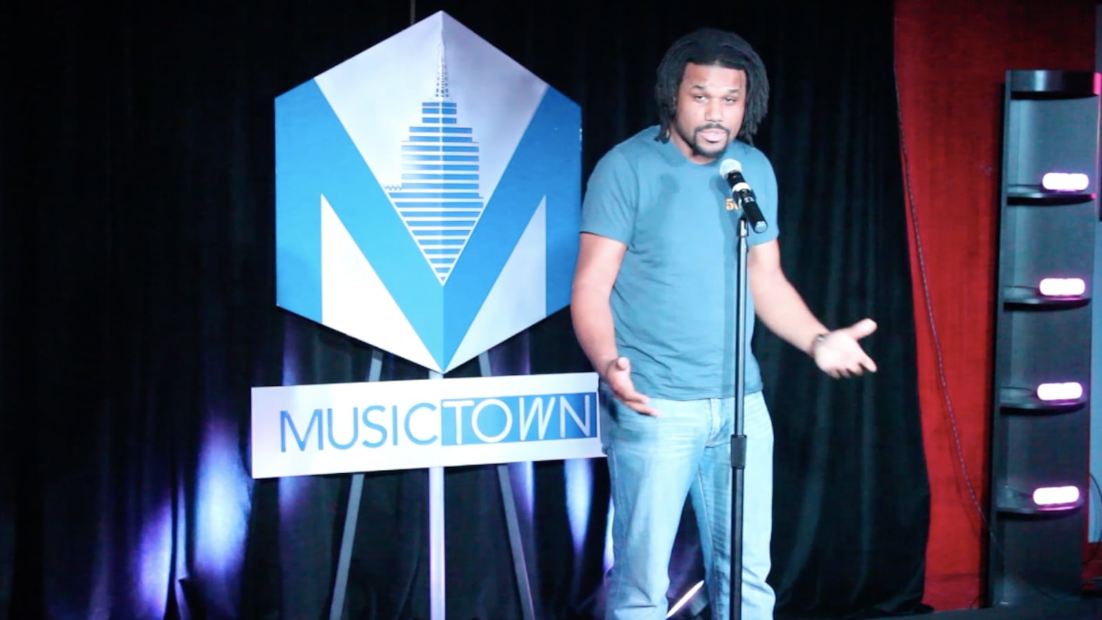 Calvin Nellum, a science teacher at the Jalen Rose Leadership Academy charter school, explains how he uses music, dance and rap to get his students interested in science.