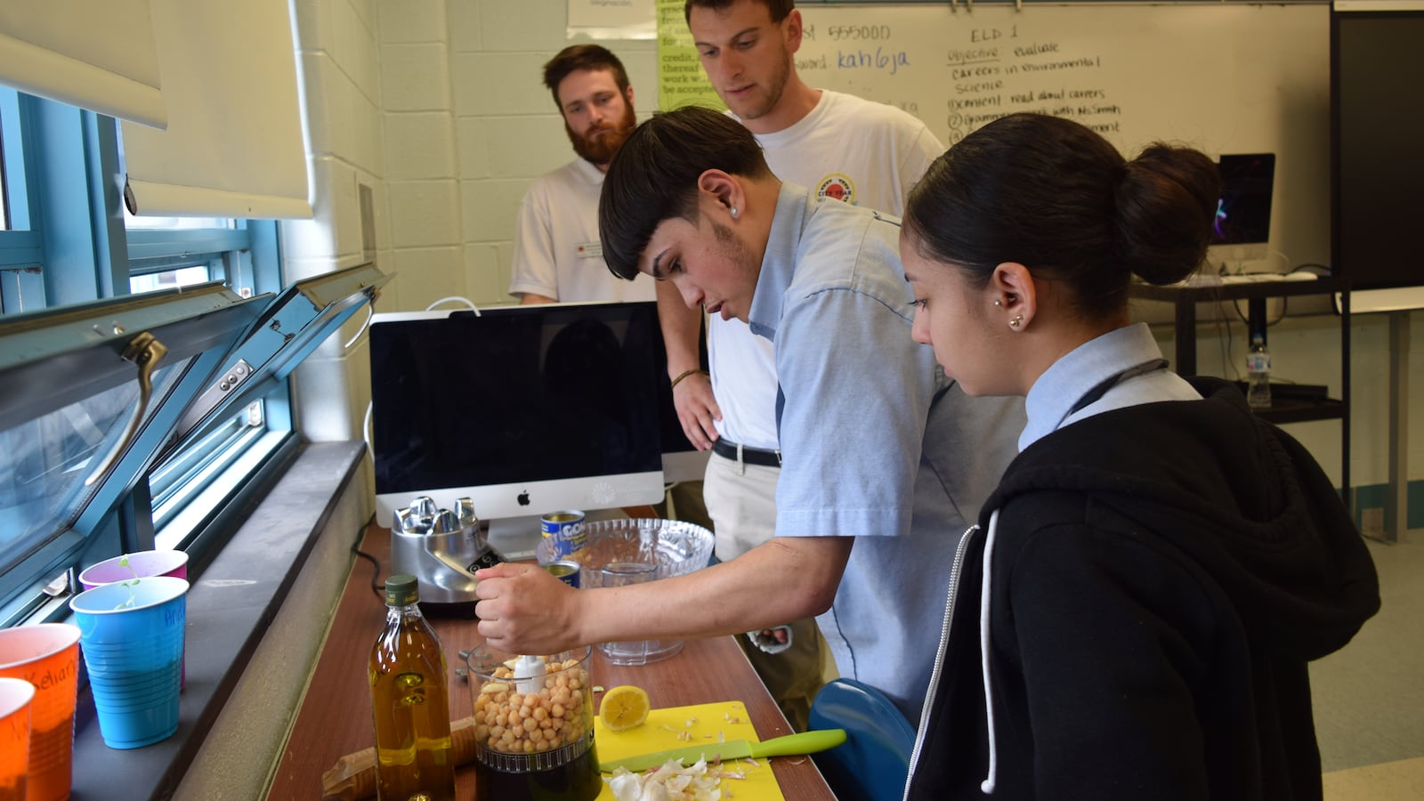 Students at Kensington Health Sciences Academy can participate in cooking clubs designed to teach about healthy, easy-to-make meals.