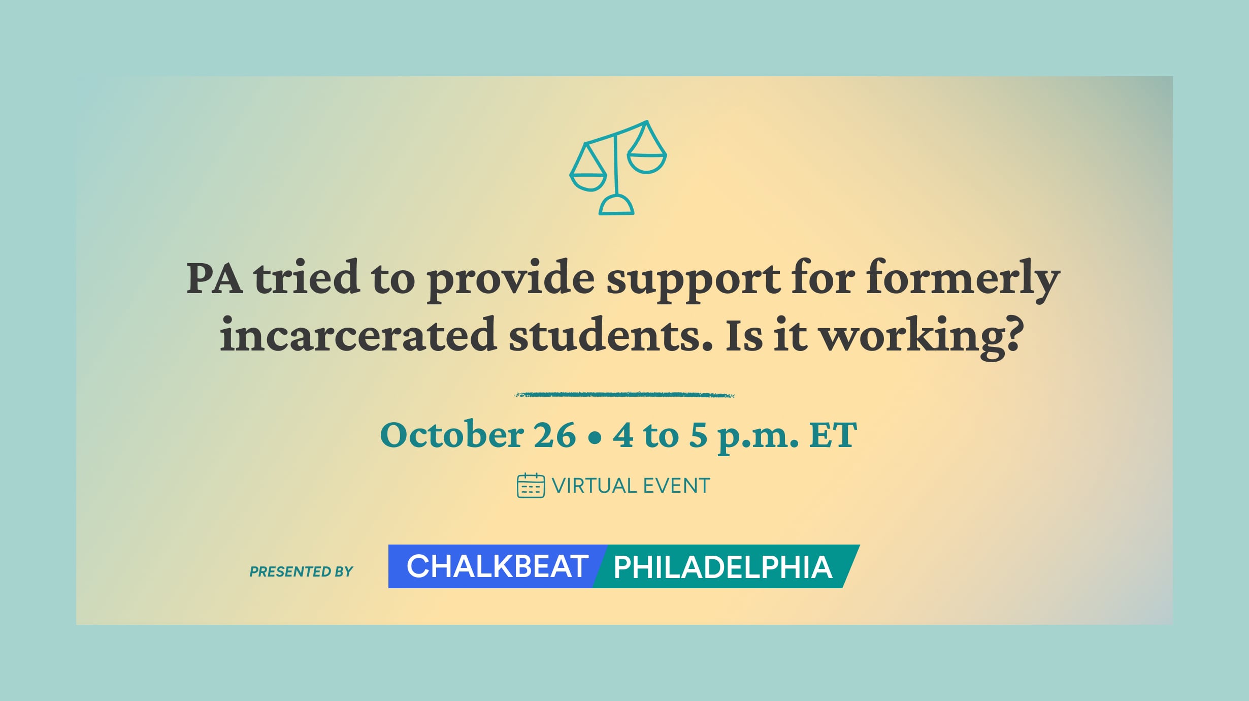 What could help formerly incarcerated students return to school? Join Chalkbeat’s virtual event.