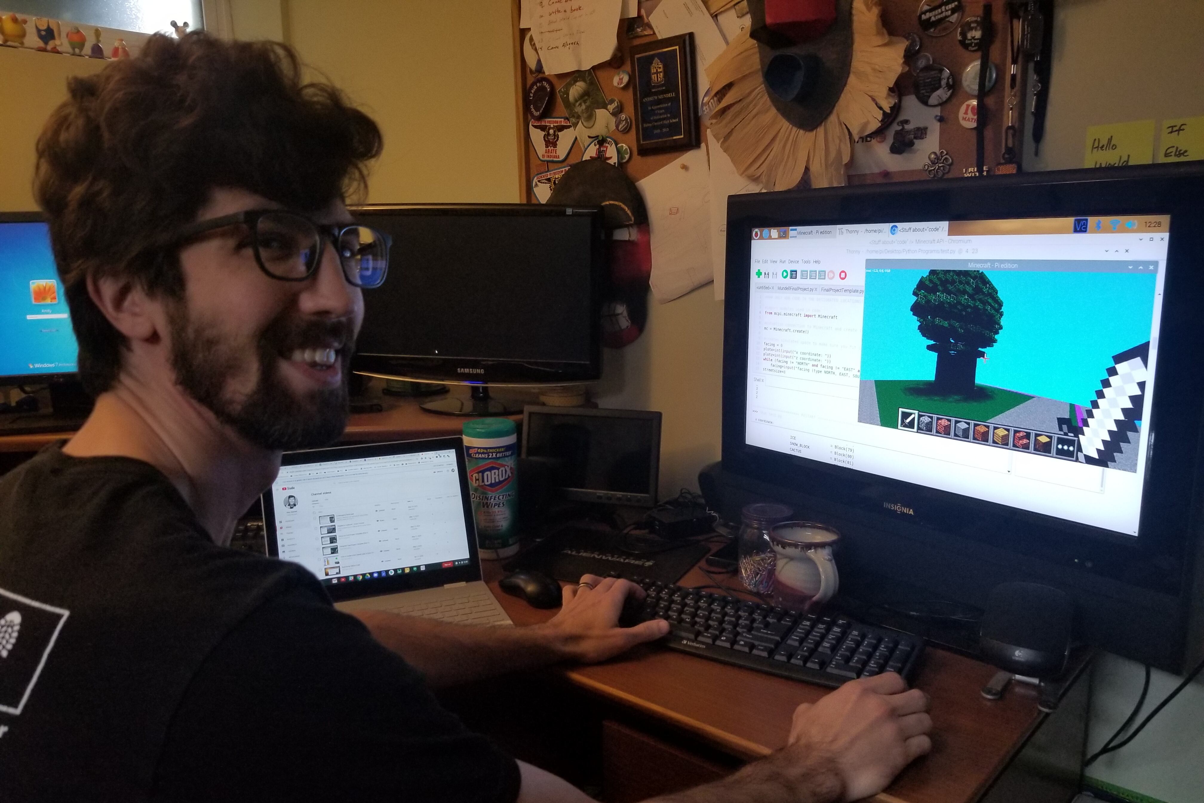 Andy Mundell in his home office.