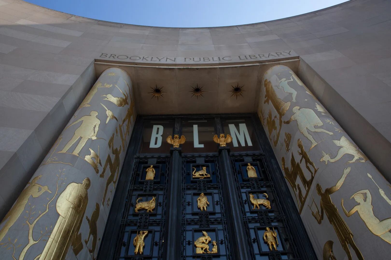 An image of the ornate facade of the The Brooklyn Public Library’s Central Library.