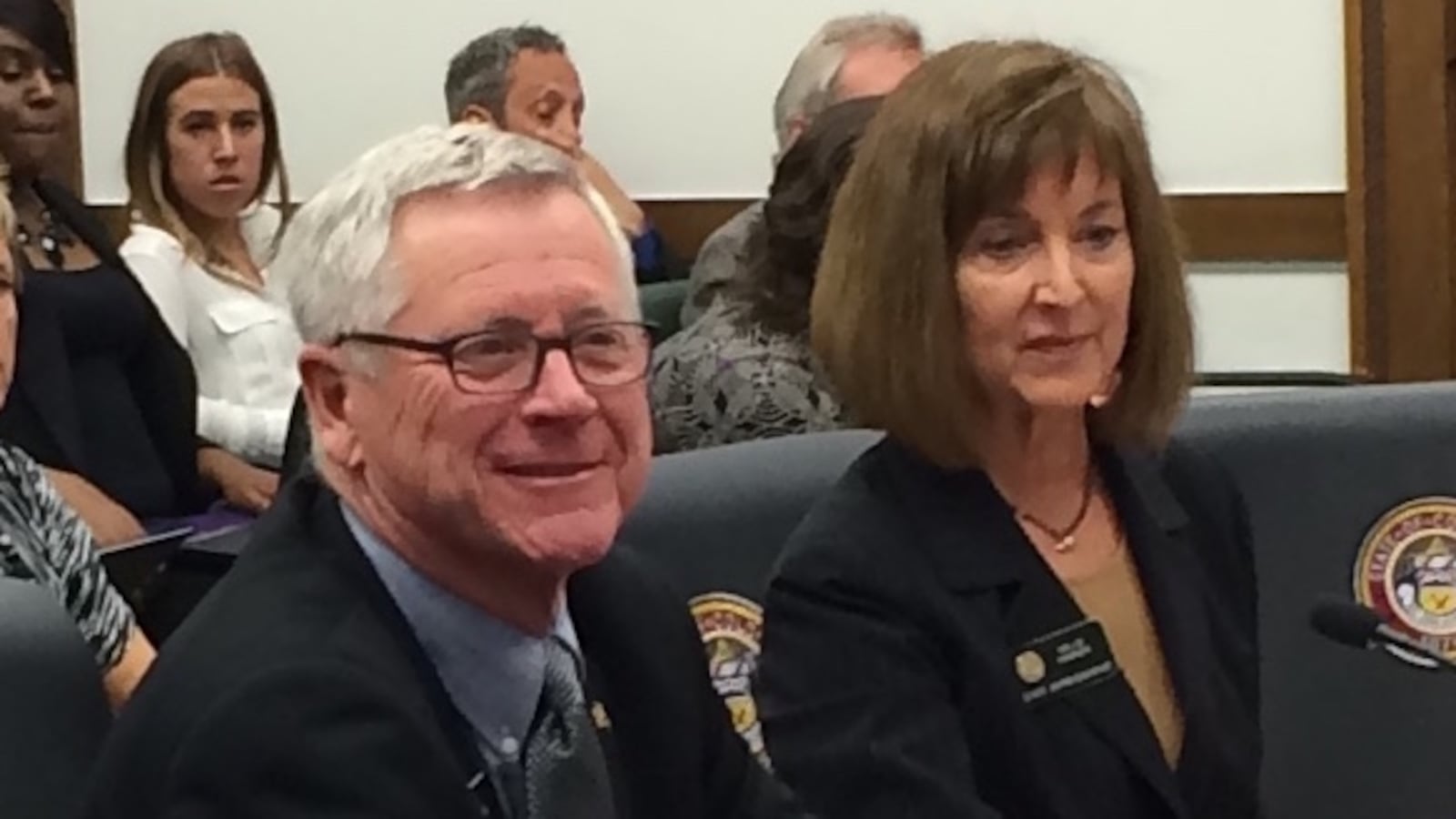 Reps. Bob Rankin and Millie Hamner had to defend their school finance bill against complaints that it was rushed.
