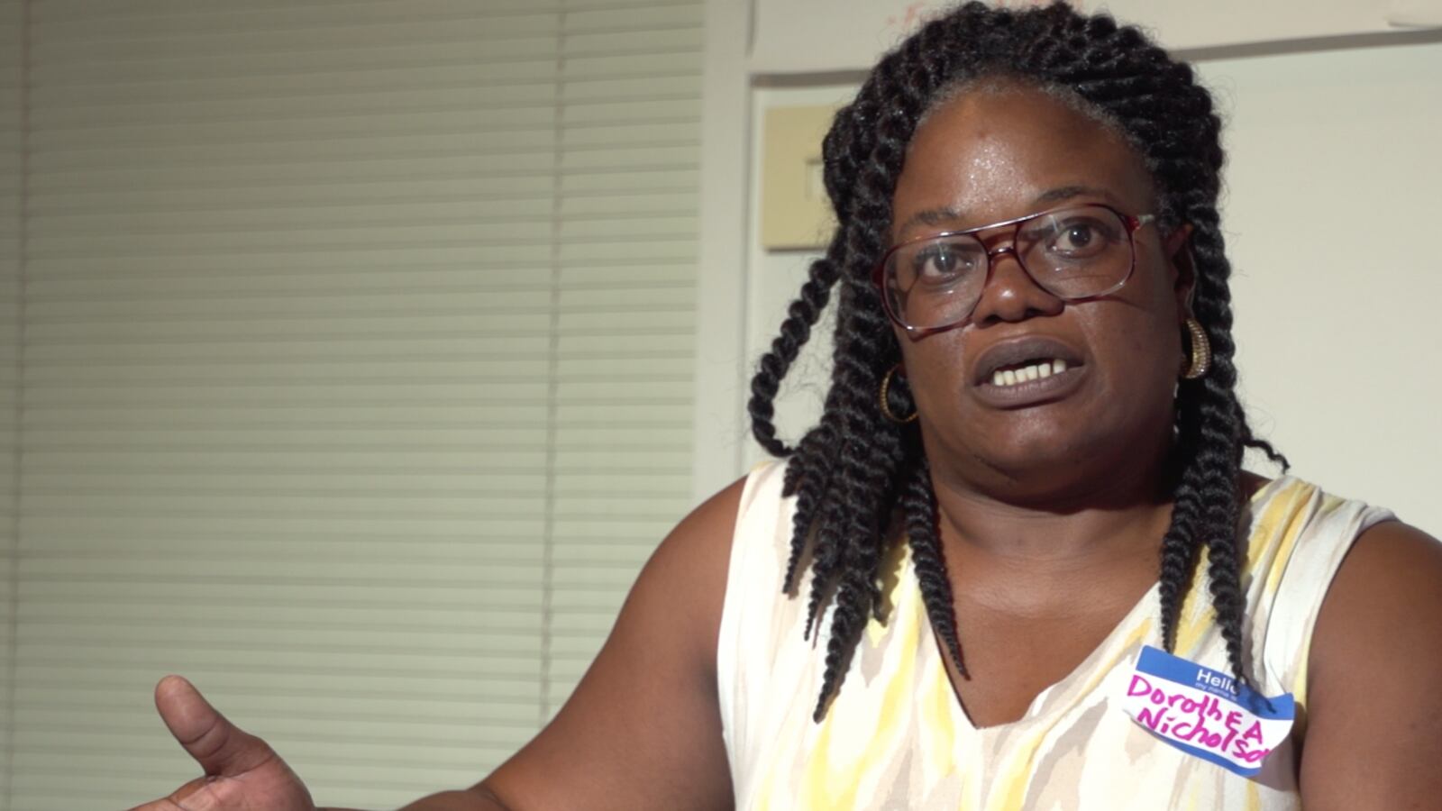 Dorothea Nicholson recalls learning that her daughter had a genetic disorder at the headquarters of the Detroit Parent Network.