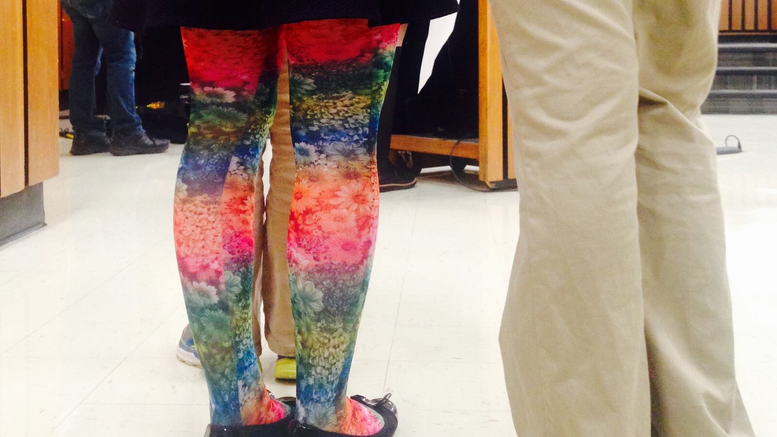 A Girl Scout troop from School 84 campaigned to change the IPS dress code.