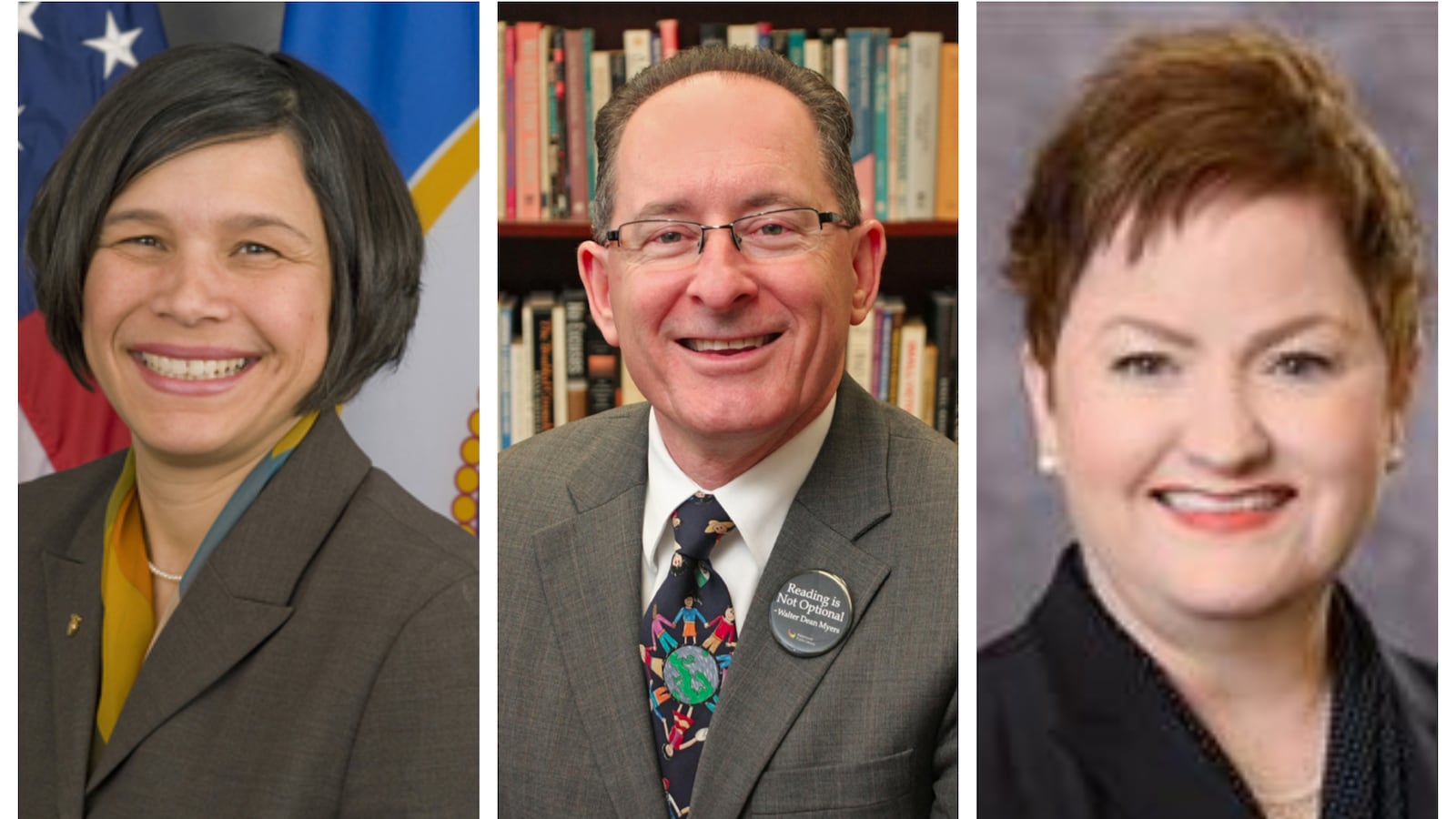 Finalists for the state superintendent's job in Michigan are, from left, Brenda Cassellius, Michael Rice, and Jeanice Swift