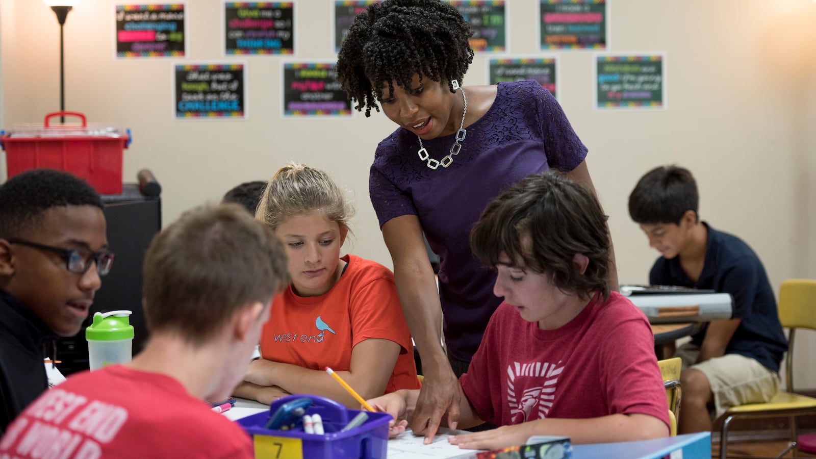 Nashville teacher Cicely Woodard was Tennessee's 2017-18 Teacher of the Year. She teaches eighth-grade math at West End Middle School, part of Metropolitan Nashville Public Schools.