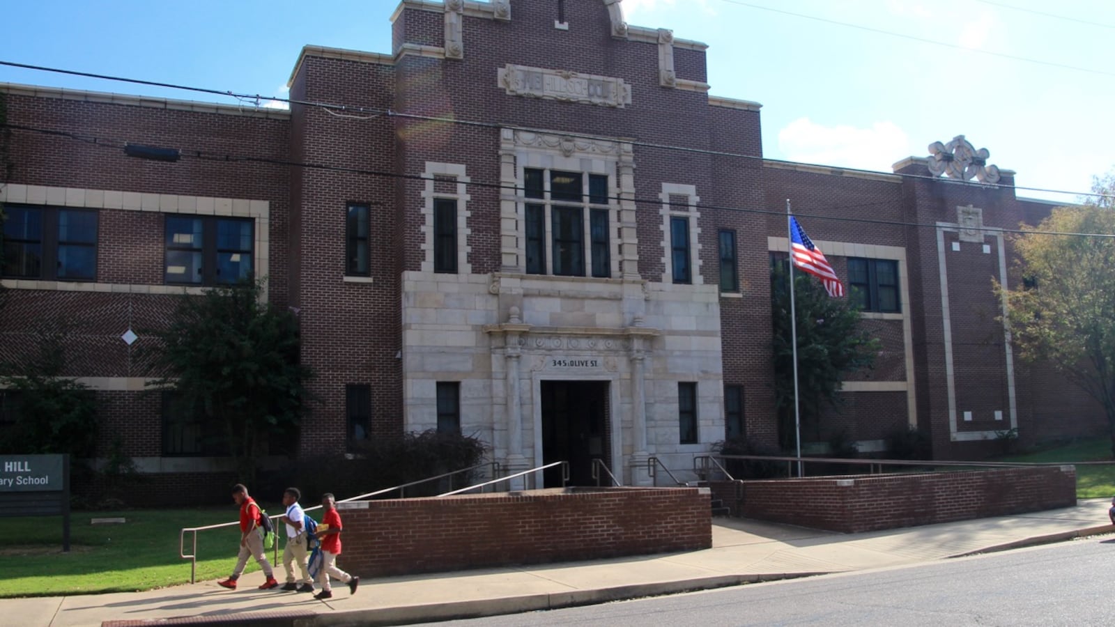 Students start their walks home from A.B. Hill Elementary School on a September afternoon. The Memphis school received students from Lincoln Elementary after that school was closed in 2015 by Shelby County Schools.