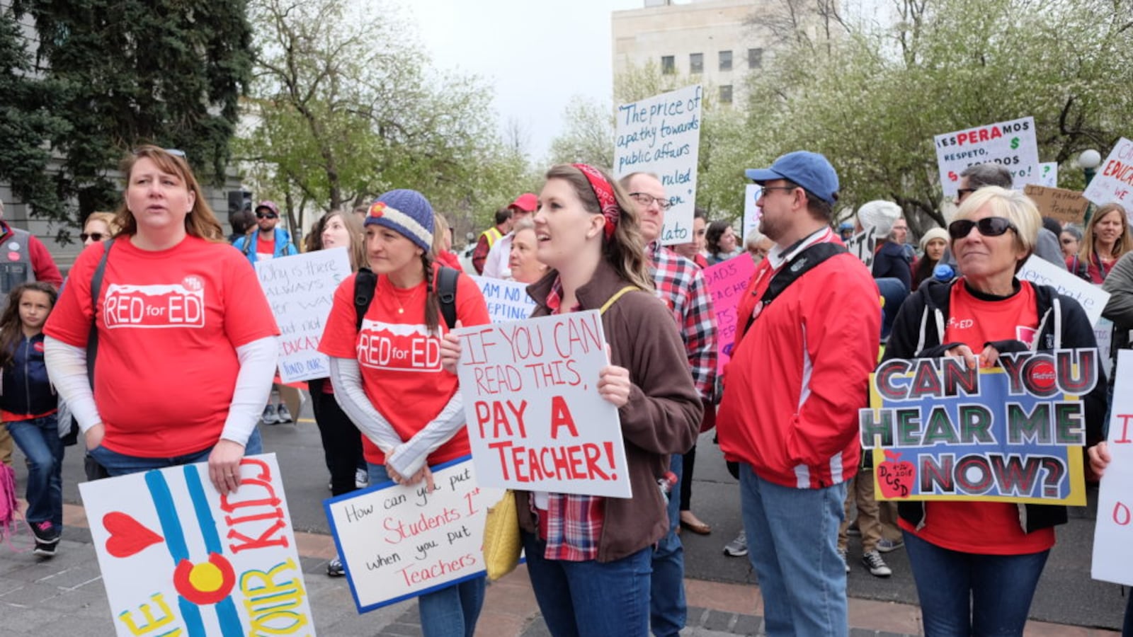 Colorado teachers protest school funding. (Erica Meltzer/Chalkbeat)