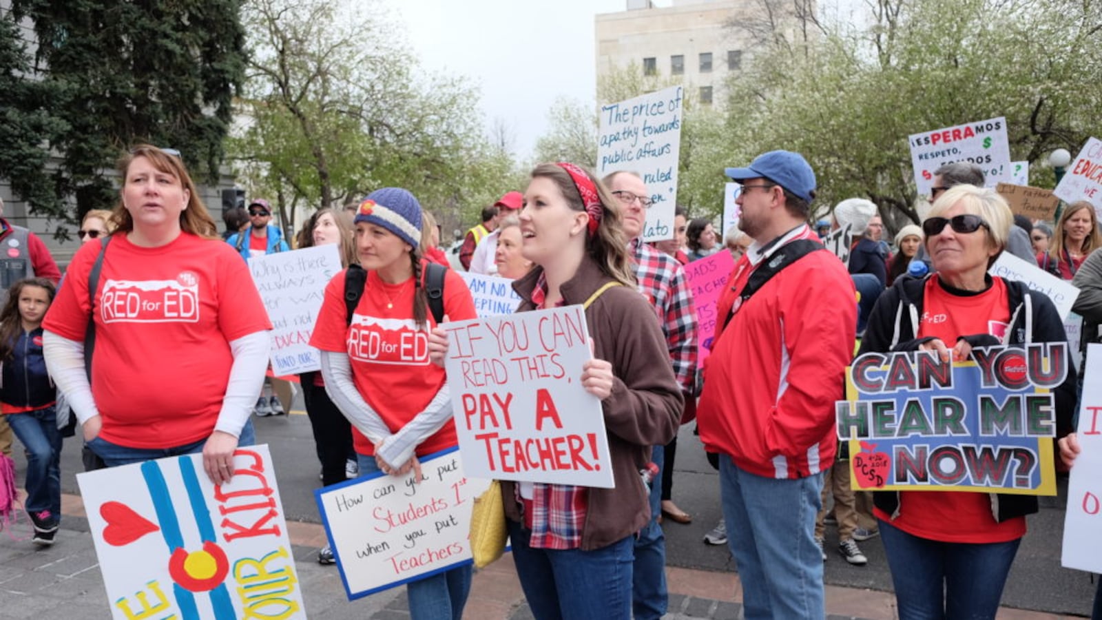 Colorado teachers protest school funding. (Erica Meltzer/Chalkbeat)