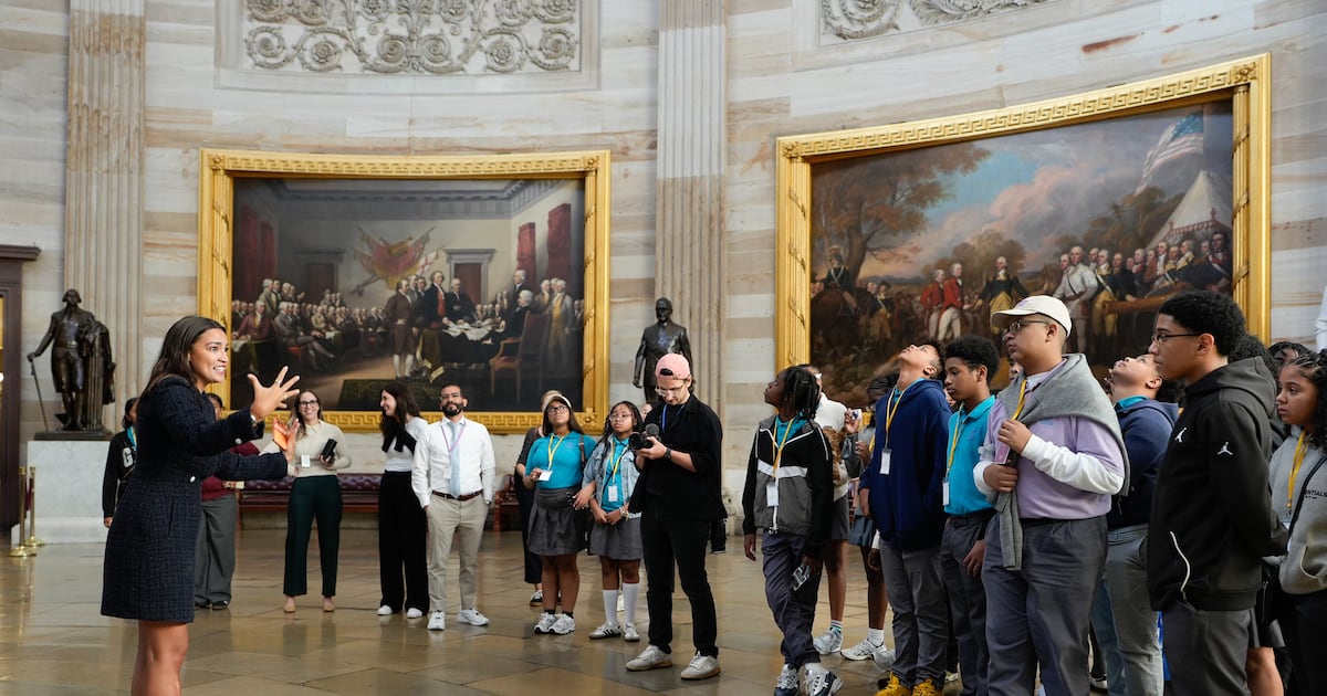 The shutdown canceled their U.S. Capitol tour. These Bronx students got one from AOC instead.