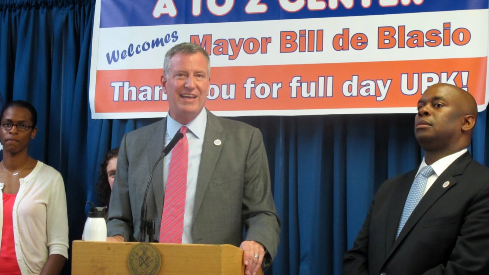 Mayor Bill de Blasio has made no distinctions between the different pre-K providers, only saying that they “will be held to the exact same high standards” as public schools.