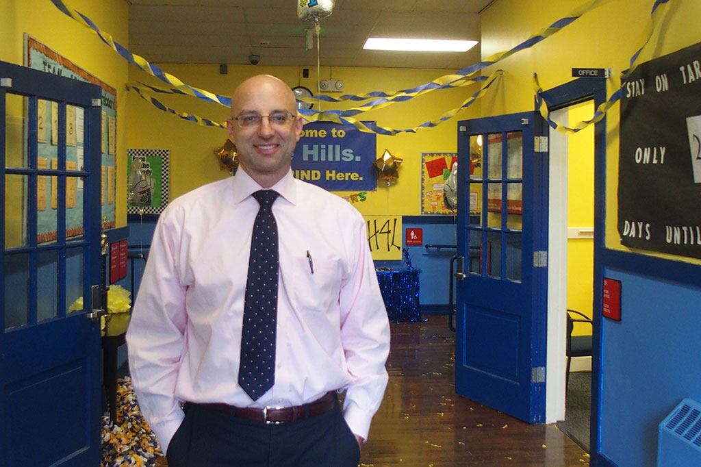 Achievement School District Superintendent Chris Barbic visits Georgian Hills Elementary, a Memphis school that the state-run district has operated since 2013.