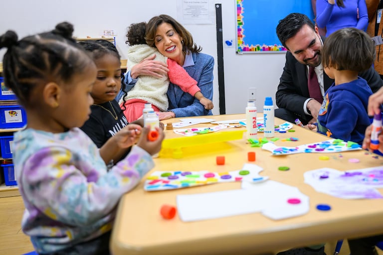 Hochul and Mamdani announce state funding for universal child care for NYC 2-year-olds