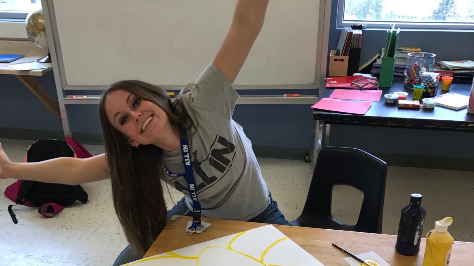 Special education teacher Anna Vick in her classroom at Highlands Ranch High School in Douglas County.
