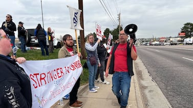 Sheridan teachers strike, demanding the district reinstate their contract after ‘disheartening’ breakdown