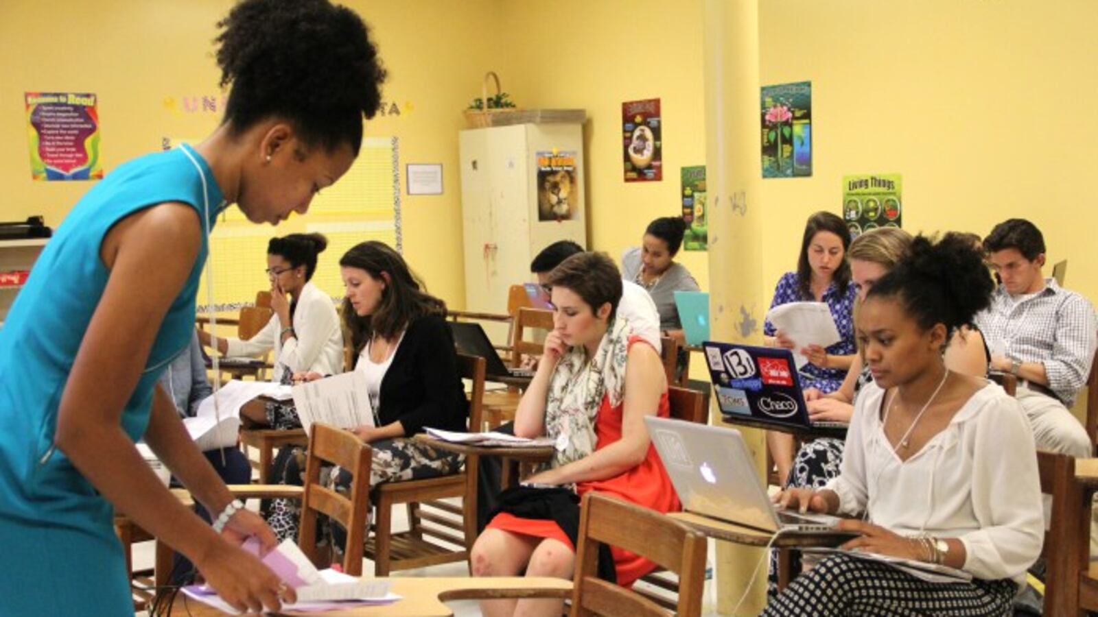 Memphis corps members of Teach For America participate in a leadership summit in August 2016.