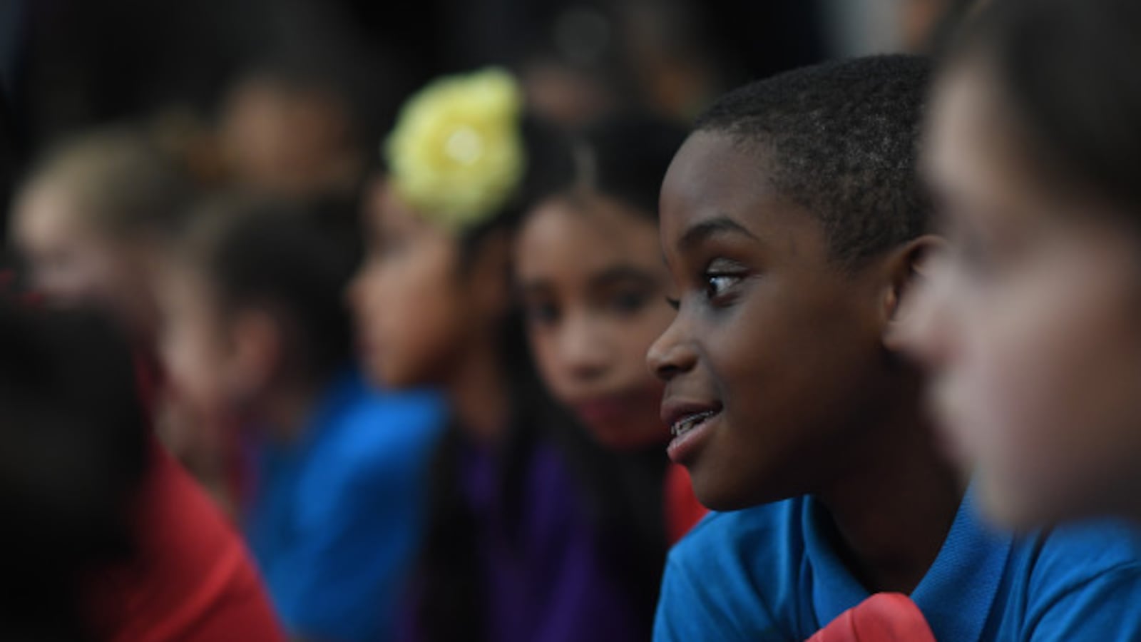 A student at Ashley Elementary School in Denver.