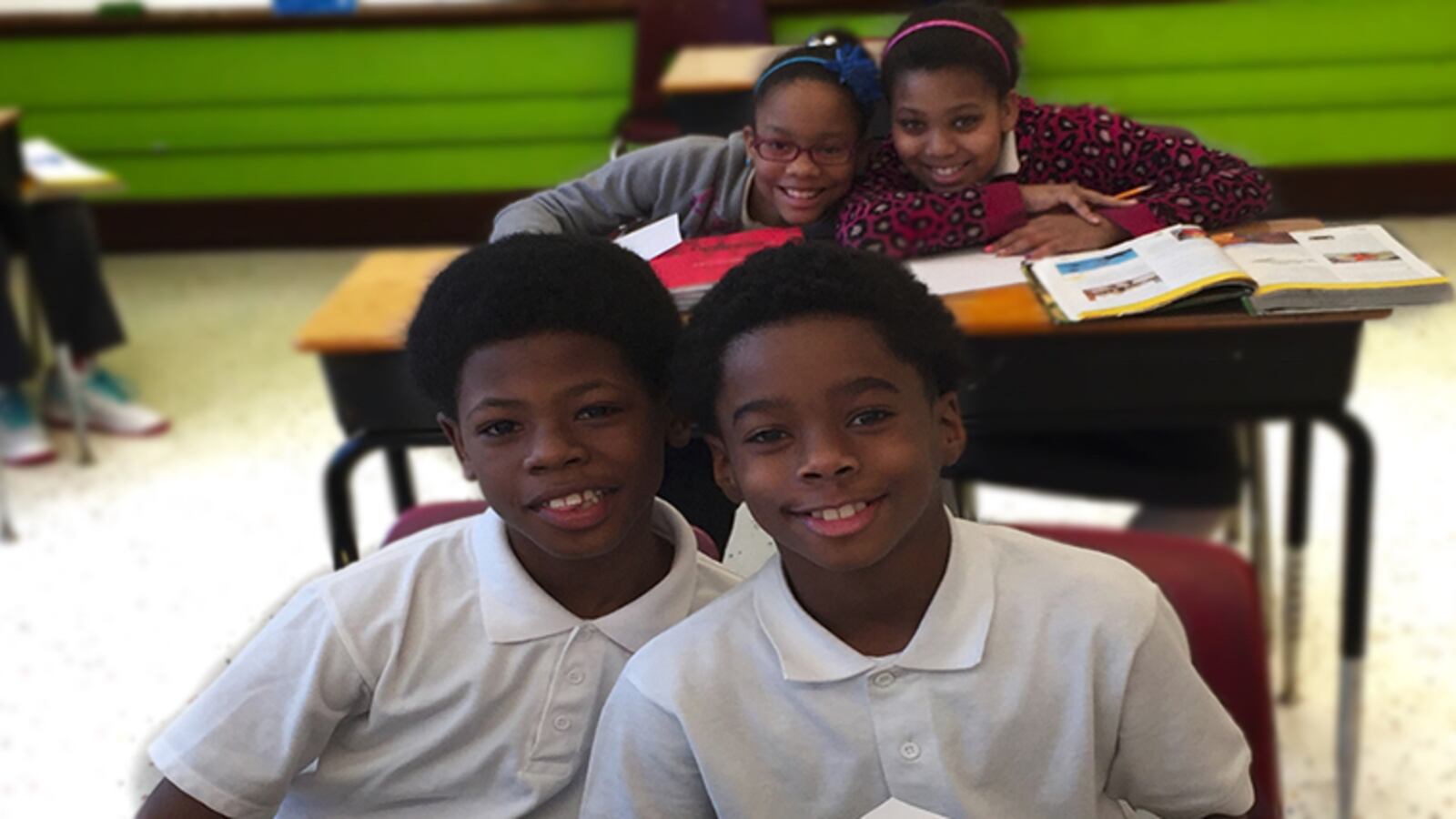 Students at Hope Academy in Detroit.