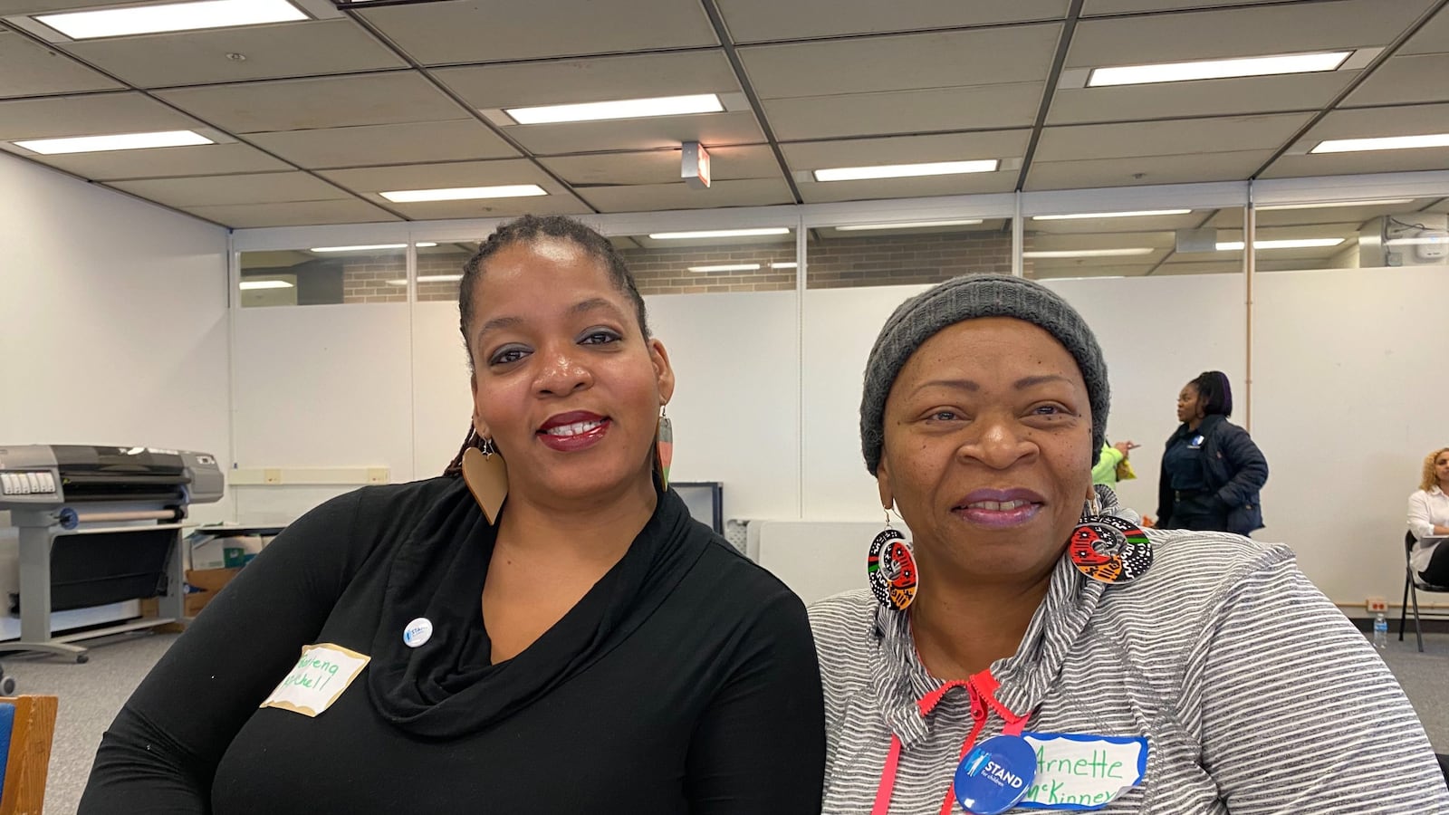 Pearlena Mitchell, left, and Arnette McKinney teach at Chicago's John Fiske Elementary School.
