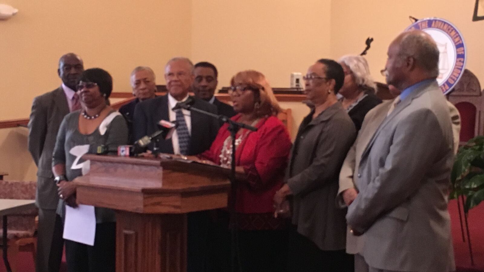 NAACP Tennessee State Conference President Gloria Sweet-Love presents the state’s response in October to the national NAACP board’s call.