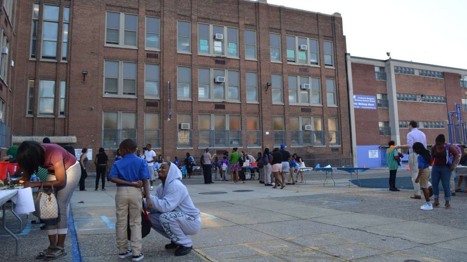 Exterior of Mastery Douglass school.